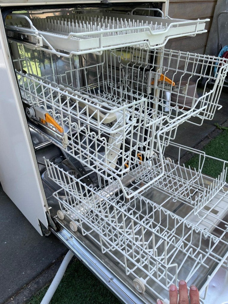 Miele vaatwasser inbouw model 858 SCVI Plus voor onderdelen, Ophalen, Gebruikt