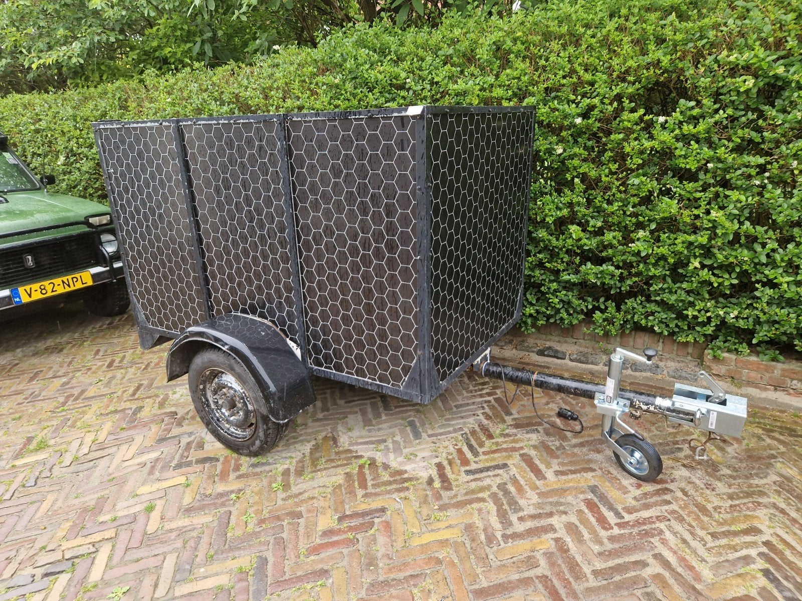 Kleine dichte aanhanger, Auto diversen, Aanhangers en Bagagewagens, Ophalen, Gebruikt