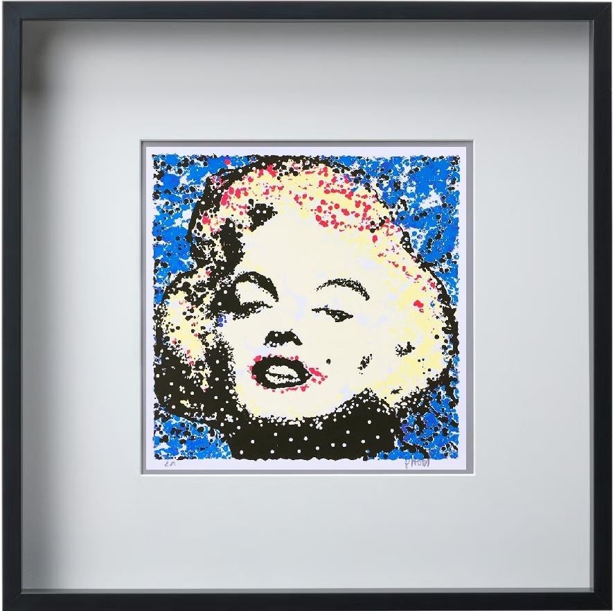 Marilyn Monroe zeefdruk met lijst 50 x 50 cm., Ophalen of Verzenden