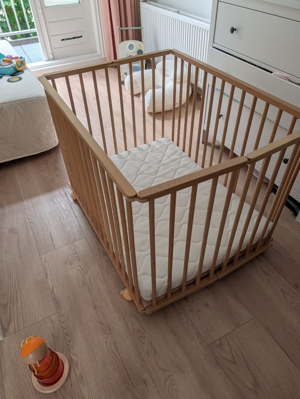 Prénatal inklapbox Edin & Prénatal boxmatras Sil, Ophalen, Zo goed als nieuw