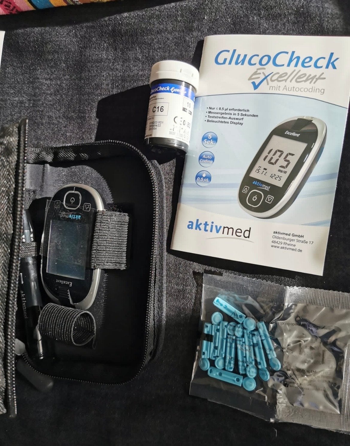 Gluco Check Excellent aktivmed bloedglucosemeter set, Ophalen of Verzenden, Nieuw, Overige typen