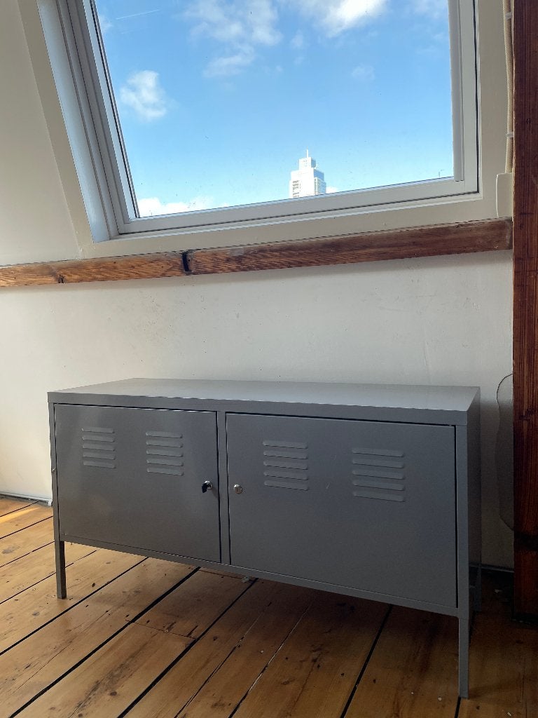 IKEA PS grey metal cabinet, Ophalen, Gebruikt