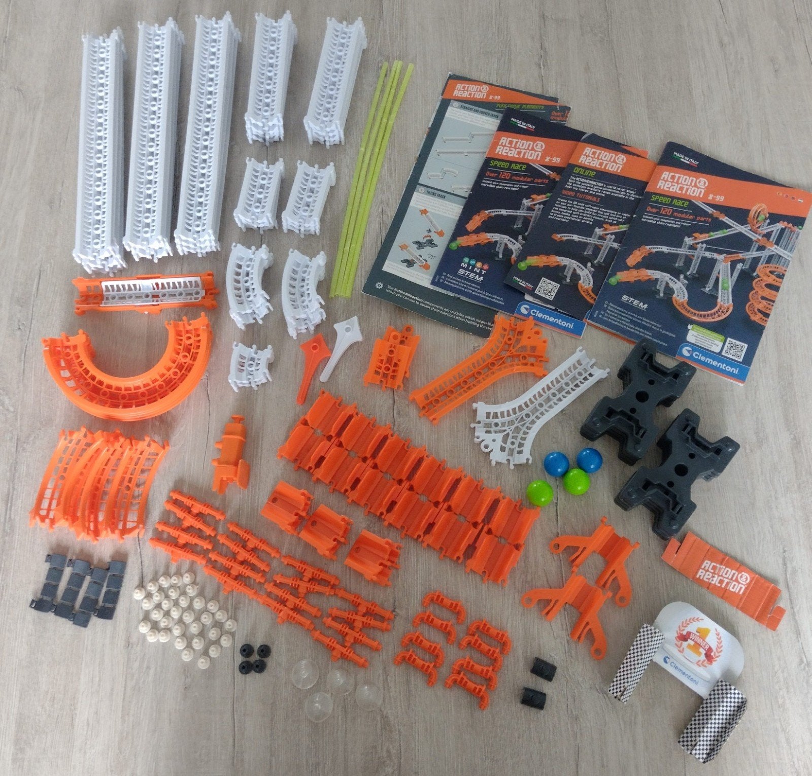 Action reaction speed race knikkerbaan (compleet), Ophalen, Zo goed als nieuw, Handmatig, Overige merken
