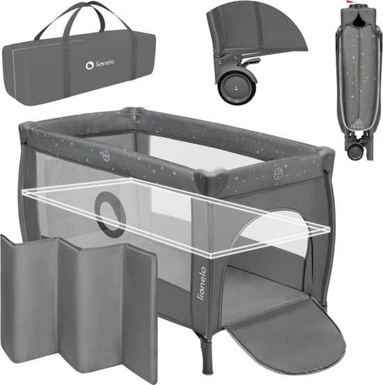 LIONELO STEFI PLUS Campingbedje 4 in 1 – Baby Bed /, Triple J Online, Info@triplejonline.nl, De Spinnekop 9