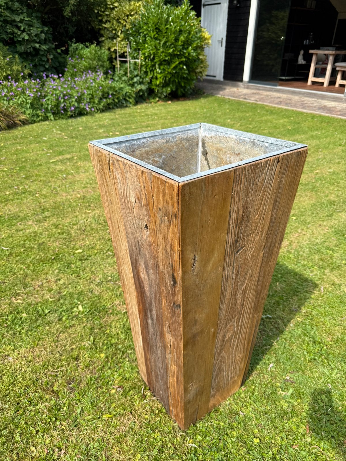 Luxe houten plantenbak, Tuin en Terras, Bloembakken en Plantenbakken, Ophalen, Gebruikt, Binnen, 60 cm of meer