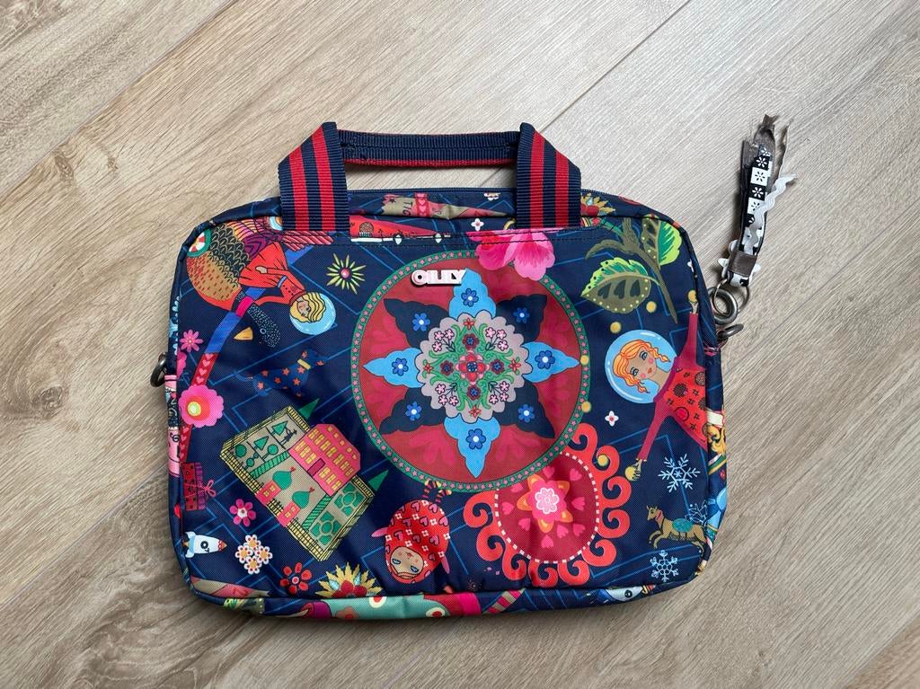 Oilily Laptoptas / Tablethoes met vrolijke print, Ophalen of Verzenden, Gebruikt, Blauw, Oilily