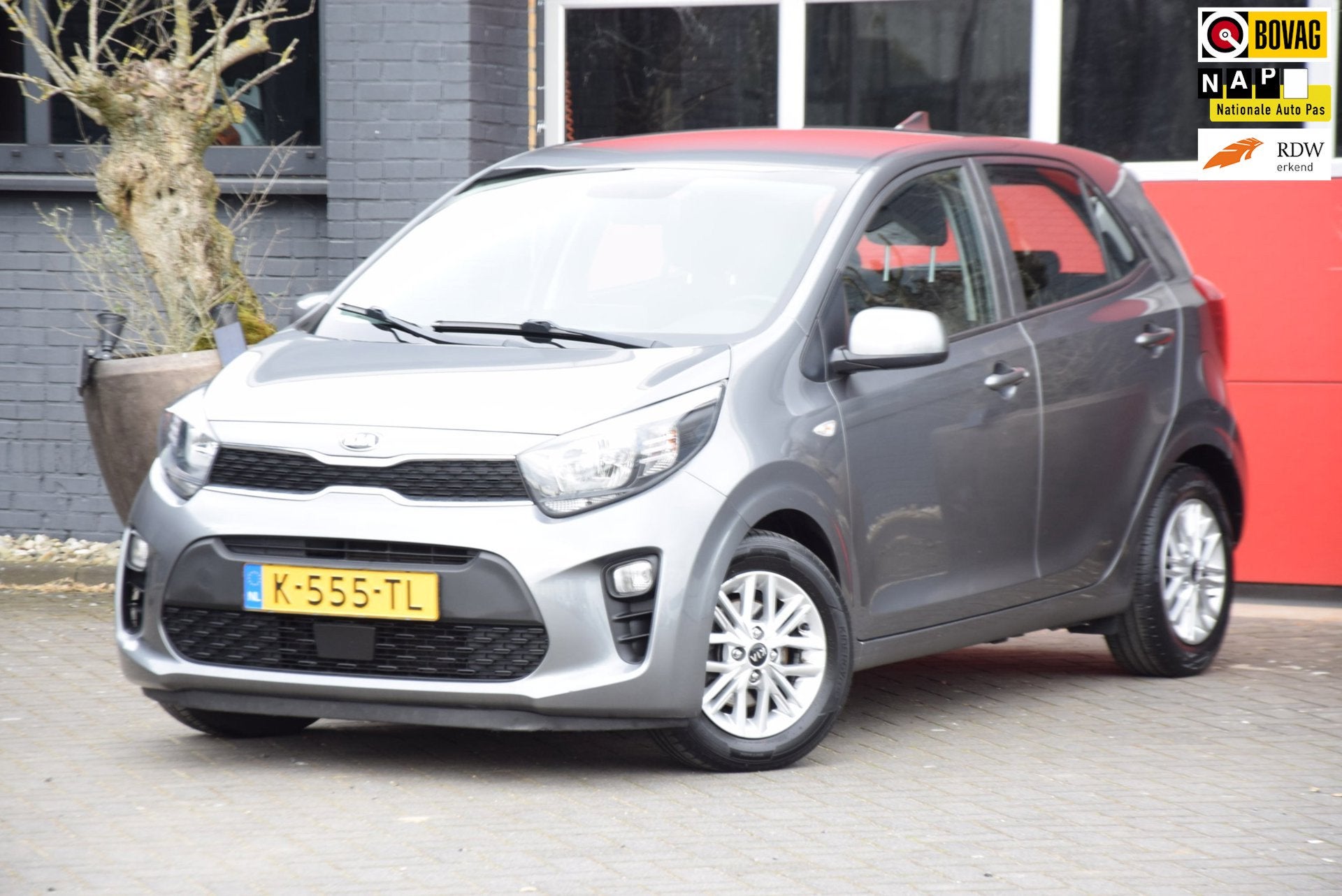 Kia Picanto 1.0 MPi DynamicLine 2021 Carplay Navi Airco, Voorwielaandrijving, Stof, 4 stoelen, 23 km/l