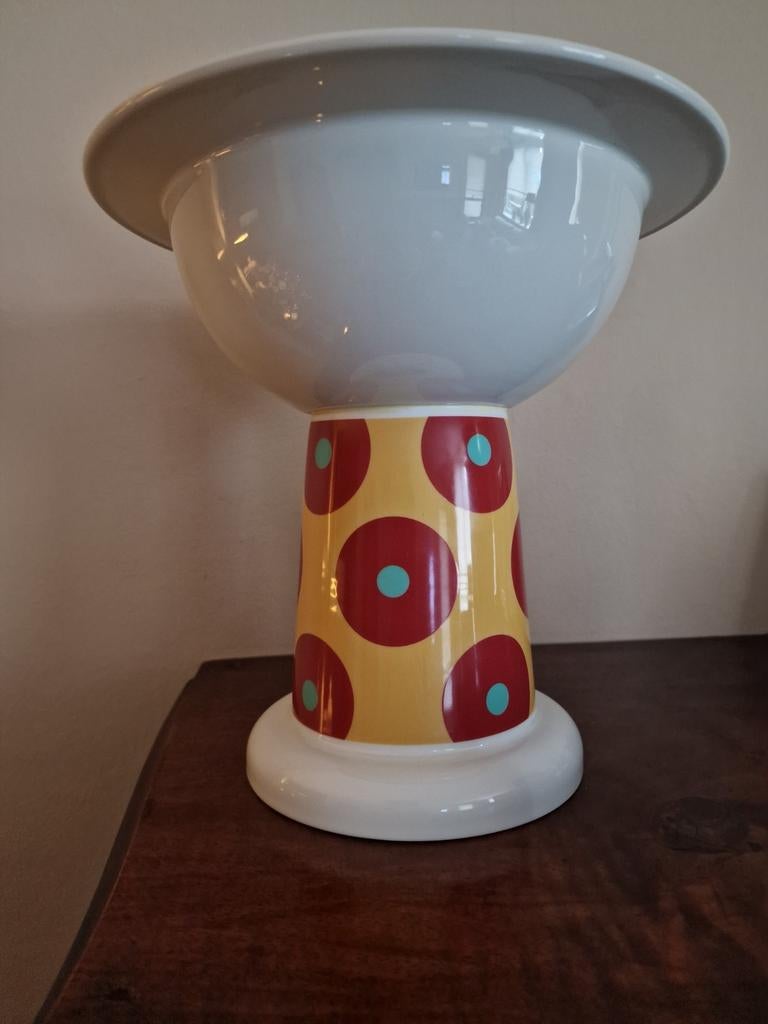Vintage ( fruit )  schaal op hoge voet / vaas ineen?, Ophalen of Verzenden