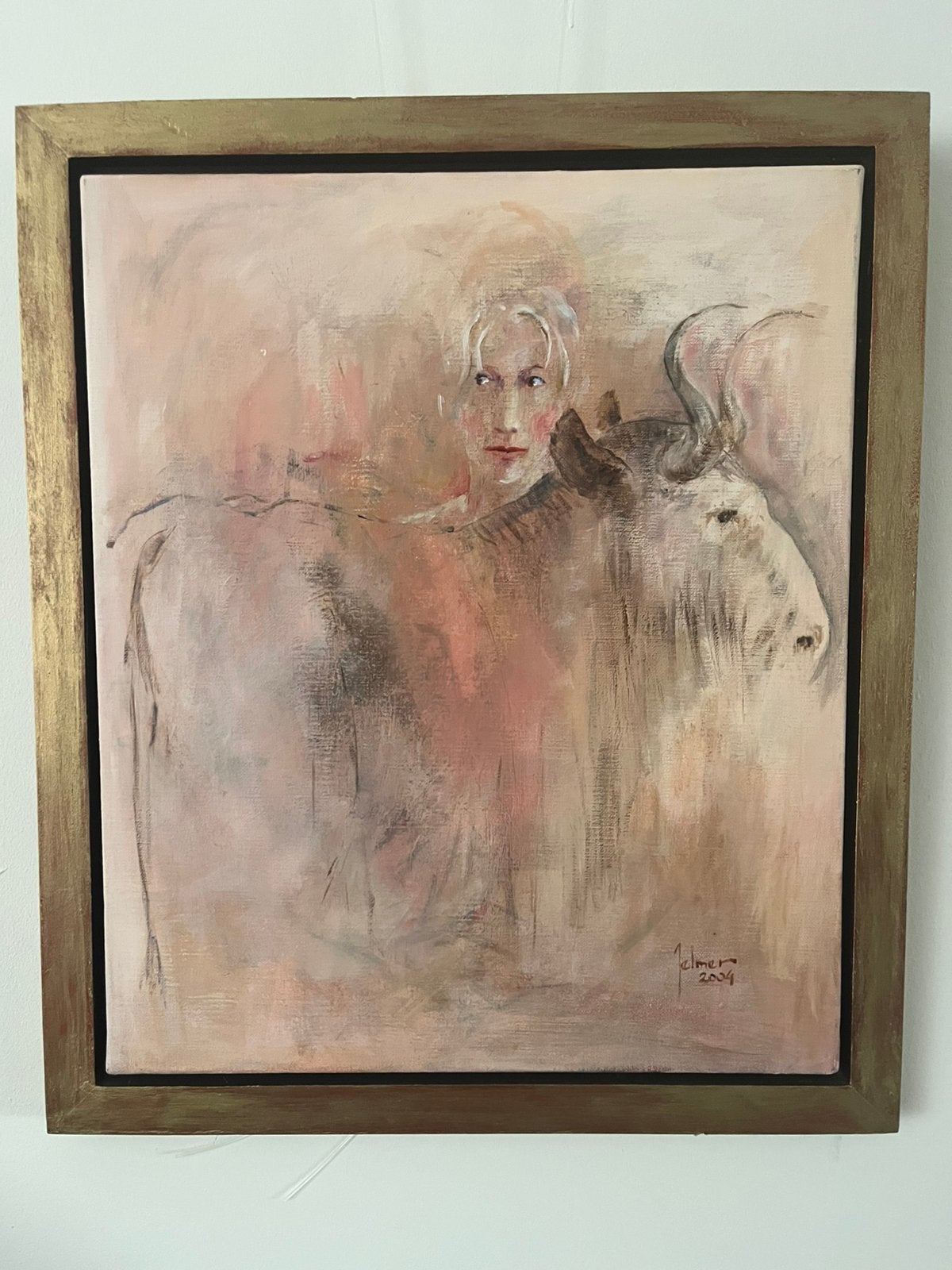 Schilderij, Ophalen, Acrylverf, Doek, Portret of Personen