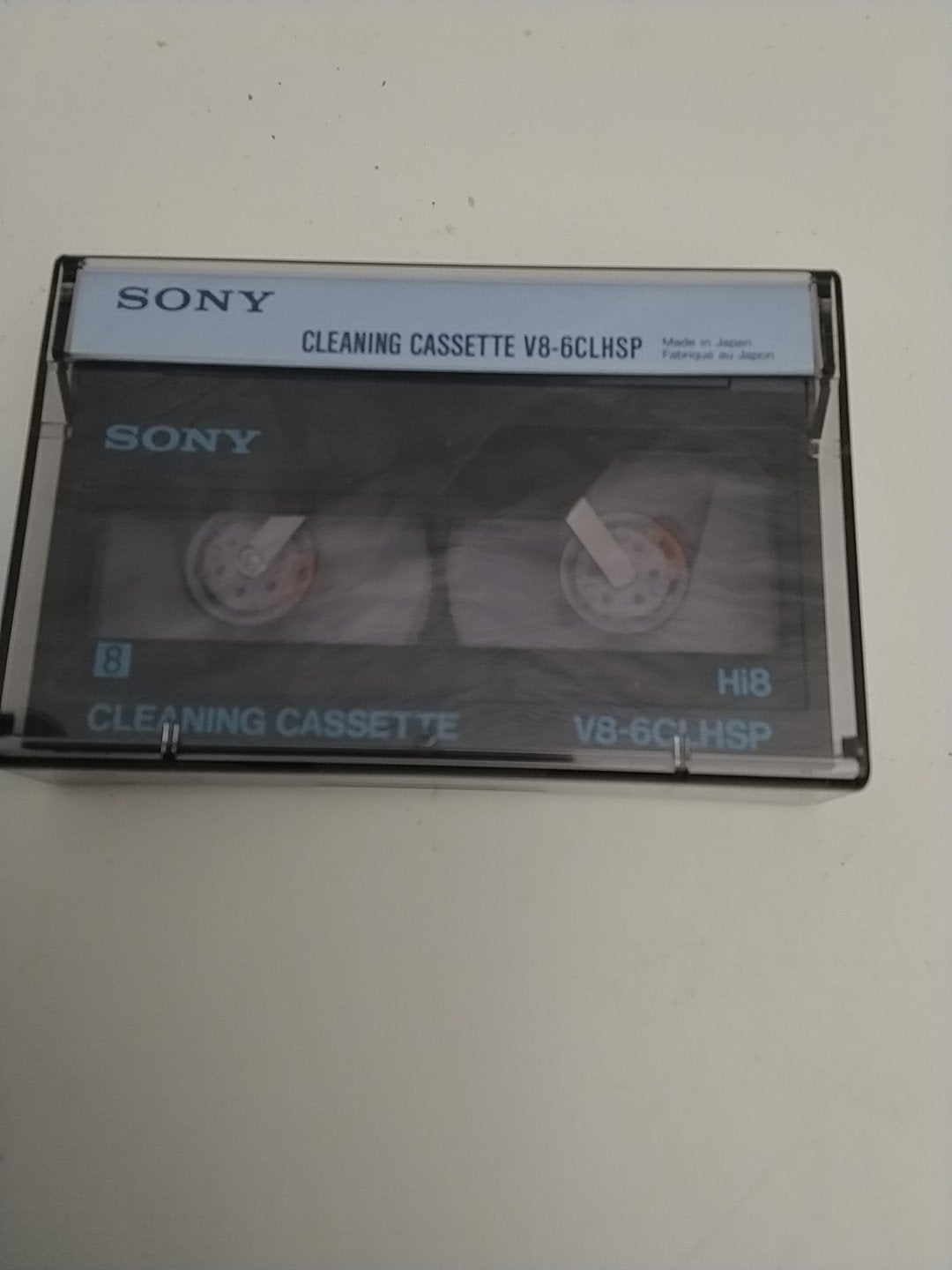 Sony Hi8 Video Head Cleaning Cassette V8-6CLHSP, Ophalen of Verzenden, Zo goed als nieuw, Overige typen
