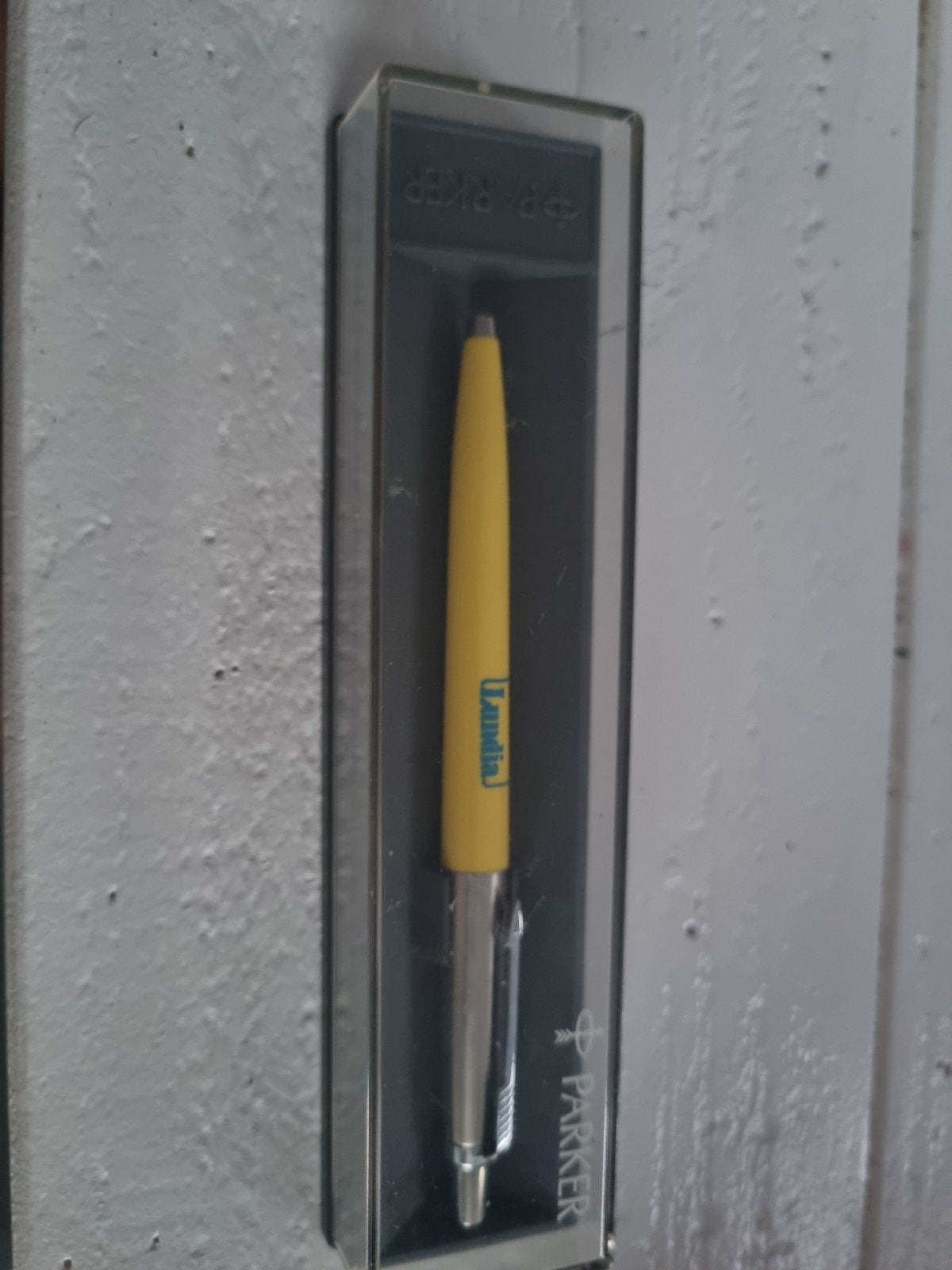 Parker Balpen Geel met 'Lundia' opdruk, Ophalen, Nieuw, Balpen, Parker