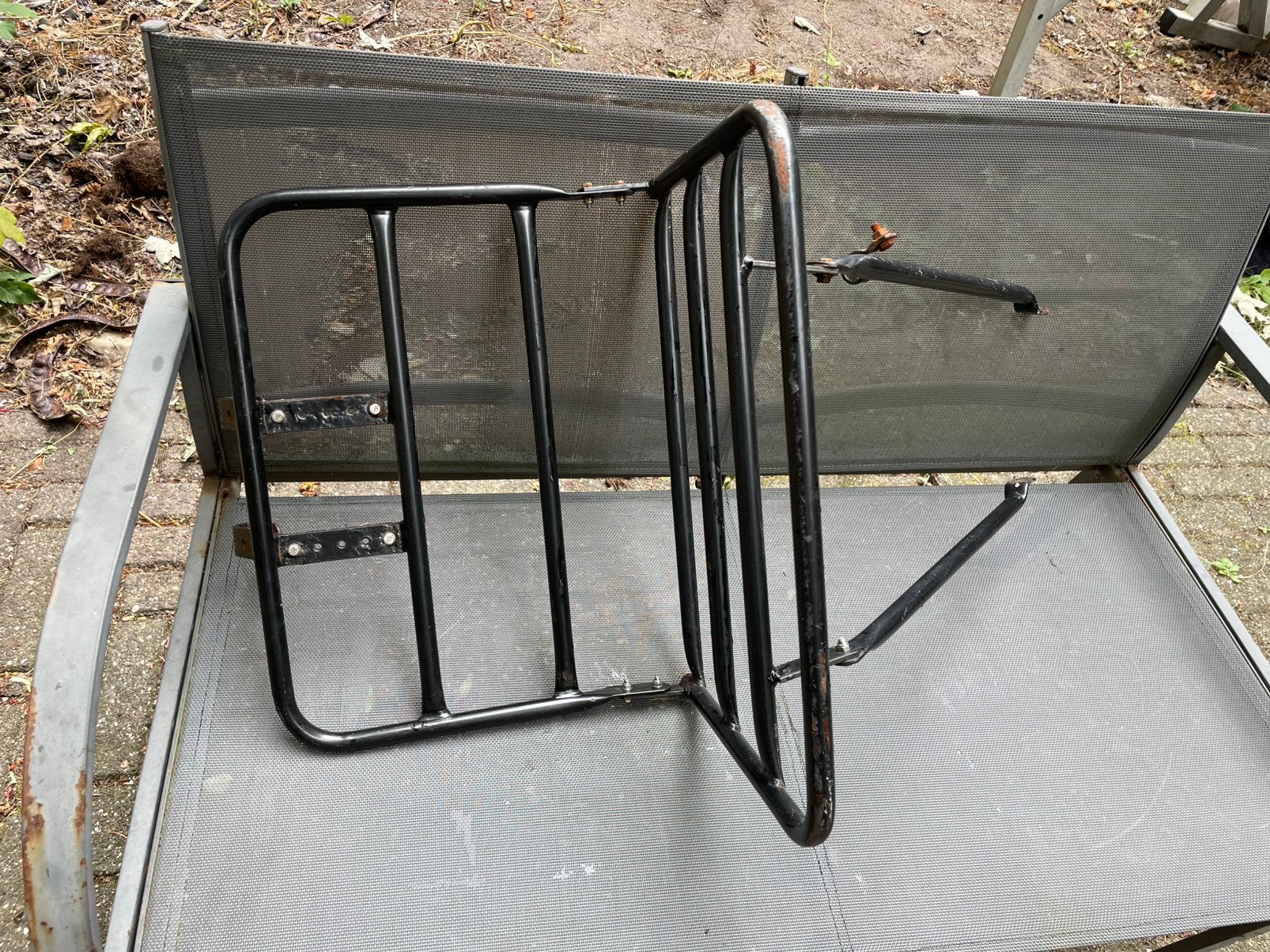 Steco voordrager/transportrek/bagagedrager voor fiets(zwart), Ophalen, Gebruikt