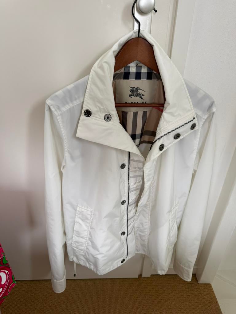 Burberry jasje heren, Ophalen of Verzenden, Gedragen, Maat 48/50 (M), Wit