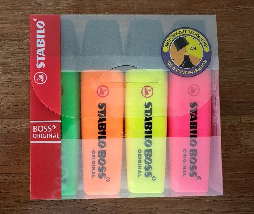 Stabilo textmakers, 4 kleuren, NIEUW!, Diversen, Ophalen of Verzenden, Nieuw