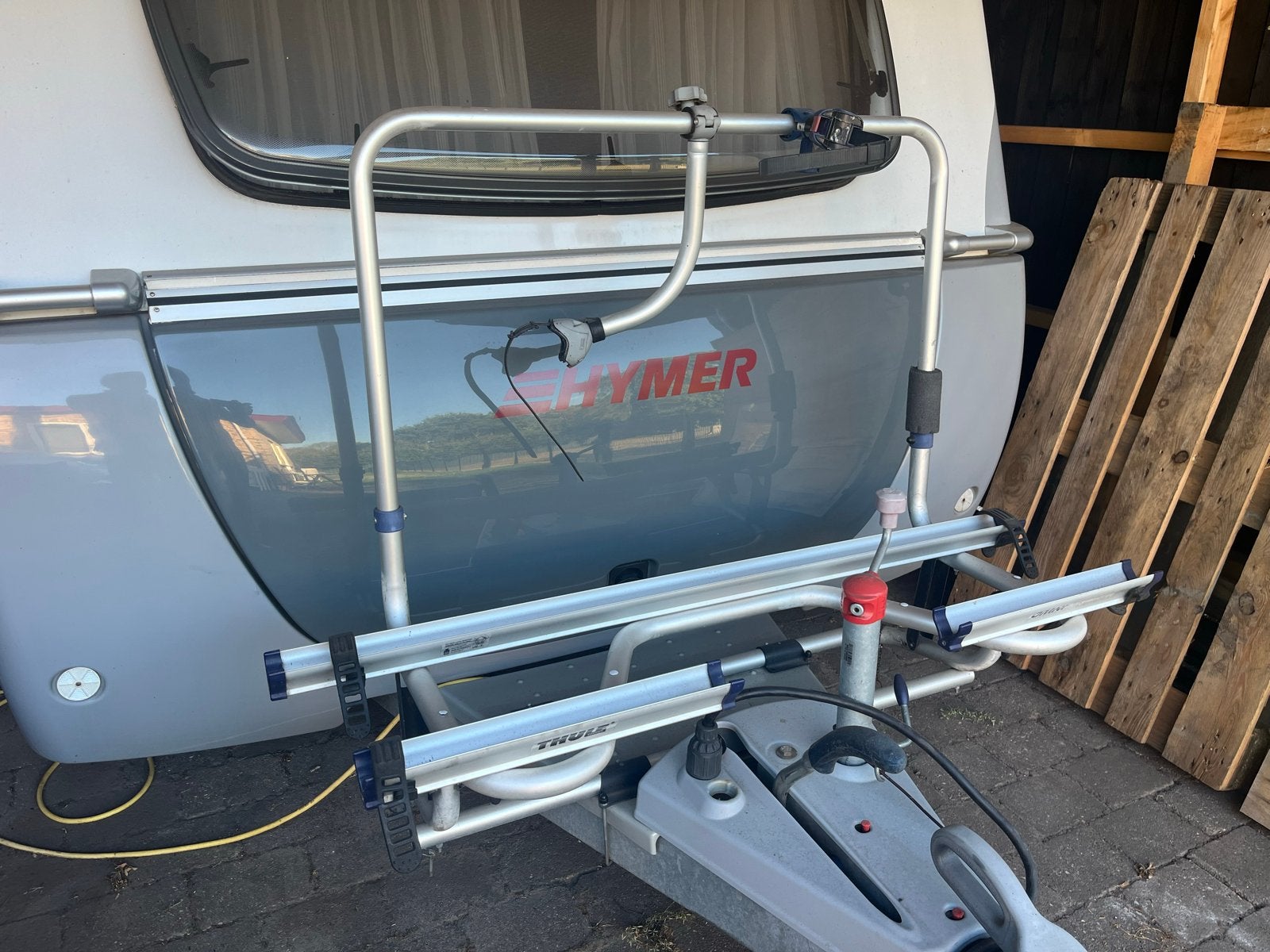Thule Omni caravan fietsendrager voor 2 fietsen, Ophalen, Gebruikt