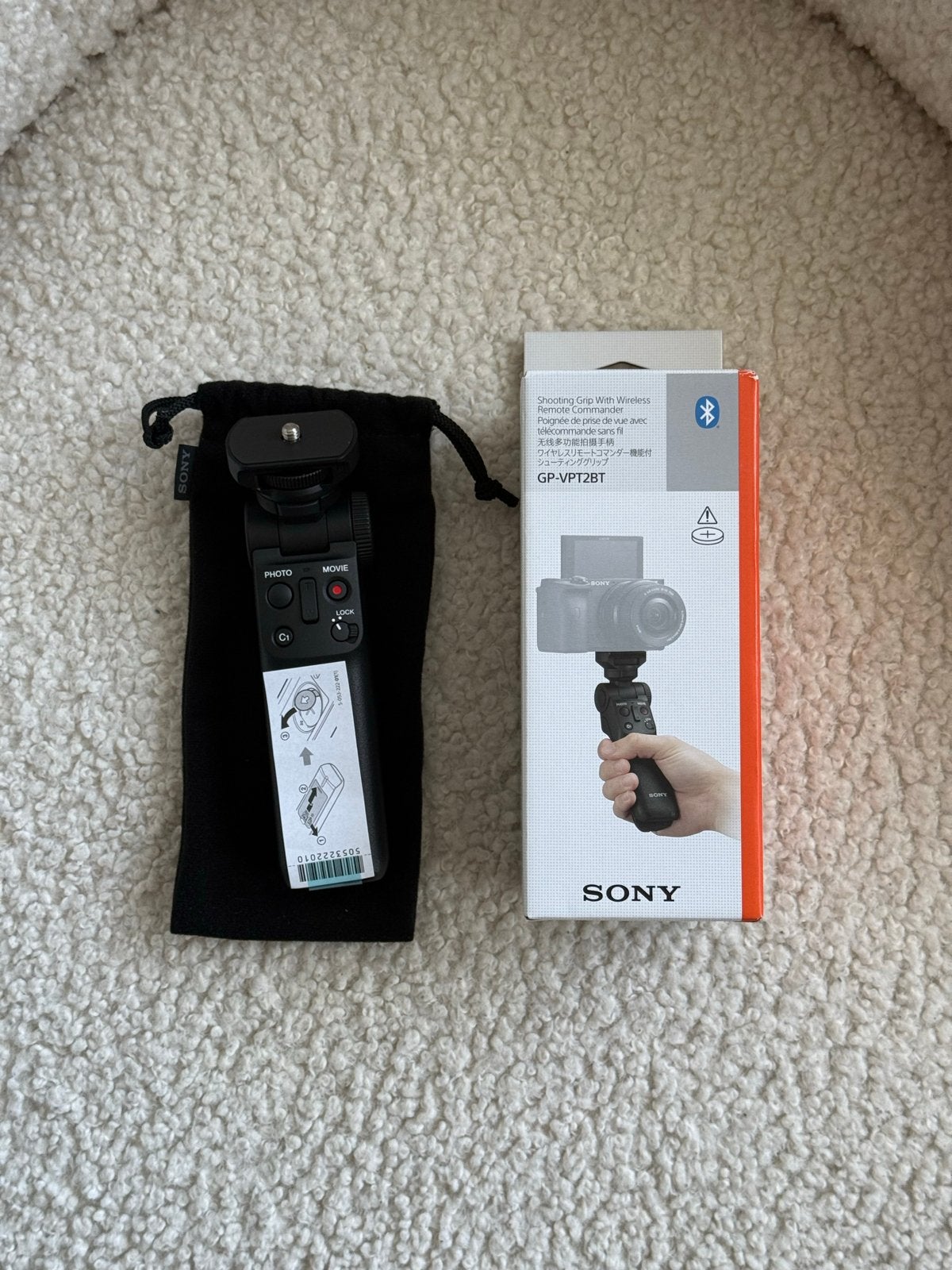 Sony GP-VPT2BT Shooting Grip met Draadloze Afstandsbediening, Nieuw, Ophalen of Verzenden, Minder dan 150 cm, Ministatief