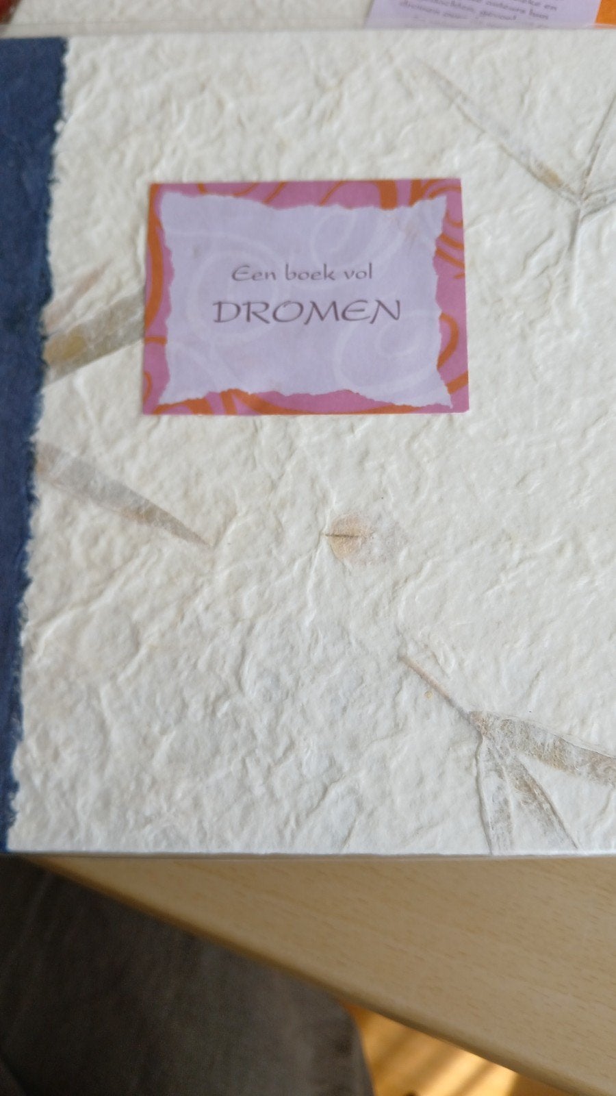 Een boek vol DROMEN - Handgemaakt notitieboek, Boeken, Ophalen of Verzenden, Zo goed als nieuw, Onbekend, Nederland