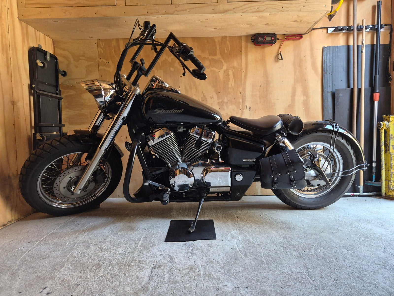 Honda Shadow VT750C - Zwart-Chrome, Motoren, Motoren | Honda, Particulier, Chopper