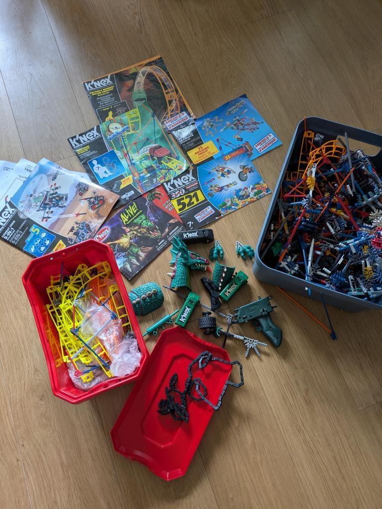 K'nex sets: Draak, Achtbaan, Combat Voertuigen, Ophalen of Verzenden, Gebruikt, K'nex