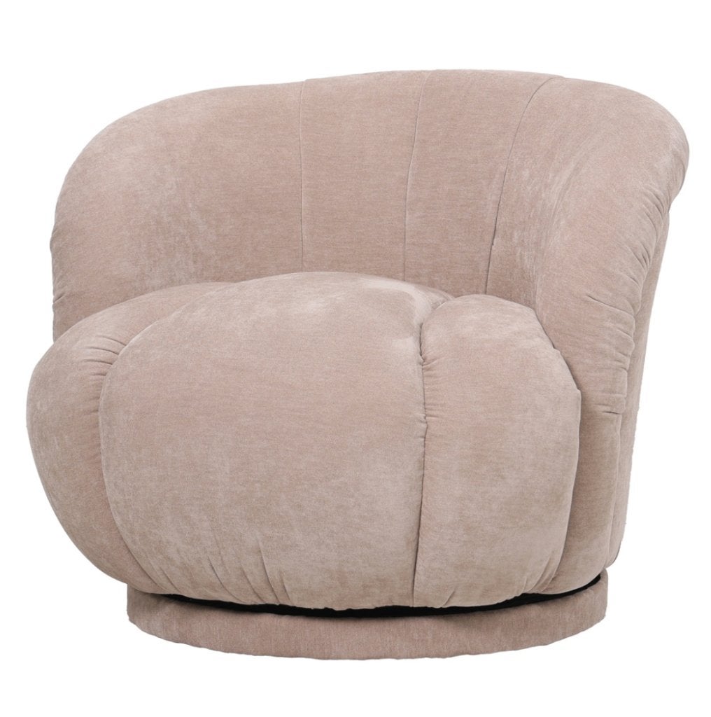DÉJA Draaifauteuil Arby Beige Taupe | Van €399, nu voor, DÉJA Living, Nieuw, 75 tot 100 cm, Ophalen of Verzenden