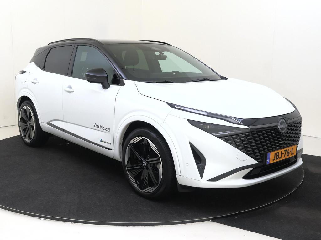 Nissan Qashqai 1.5 e-Power N-Design | Panorama-dak | Stoelve, Auto's, Nissan, 1497 cc, 190 pk, Alcantara, Wit