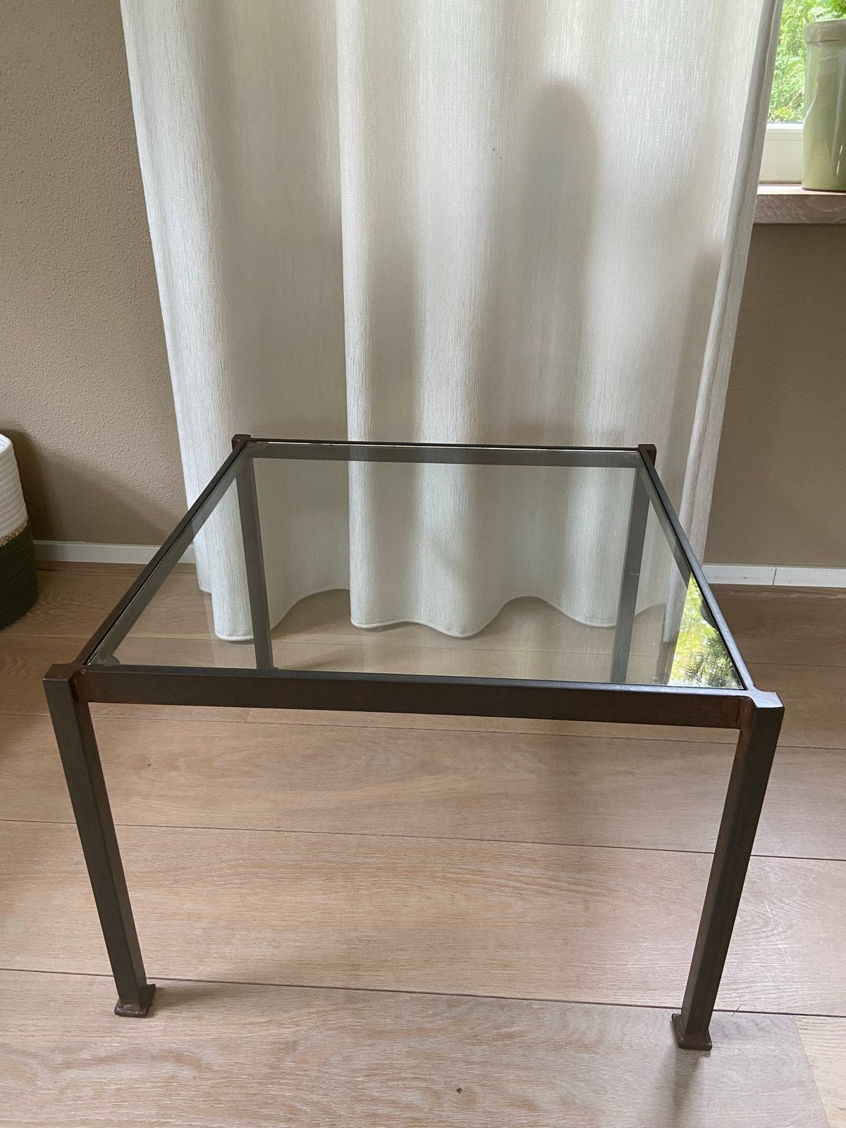 Pilat & Pilat bijzettafel 45x45cm, hoogte 37cm, Ophalen, Minder dan 45 cm, Minder dan 55 cm, Gebruikt