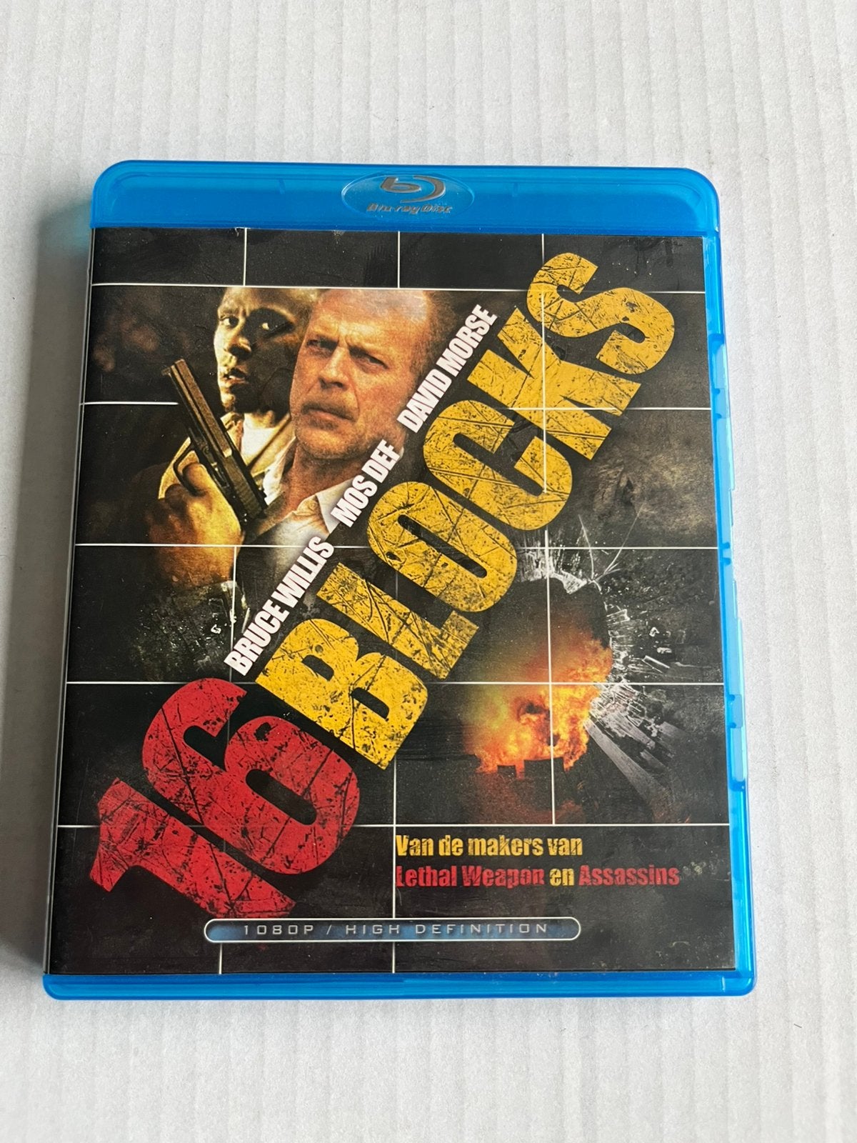 16 Blocks Blu-ray - Bruce Willis, Vanaf 16 jaar, Ophalen of Verzenden, Gebruikt, Actiethriller