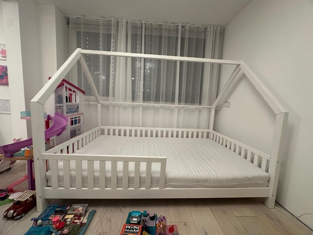 kinderbed + matras, Ophalen, Gebruikt, 100 cm of meer, Matras