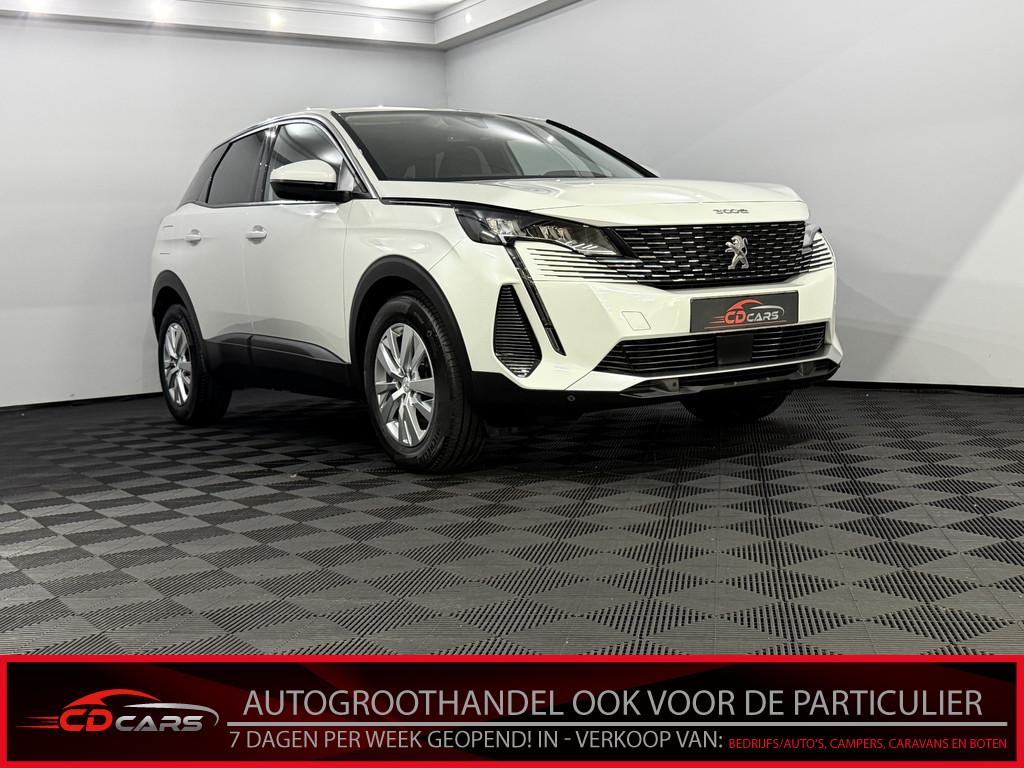 Peugeot 3008 1.2 PureTech Blue Lease Allure 360 Camera, Navi, Stof, Gebruikt, 1199 cc, Wit
