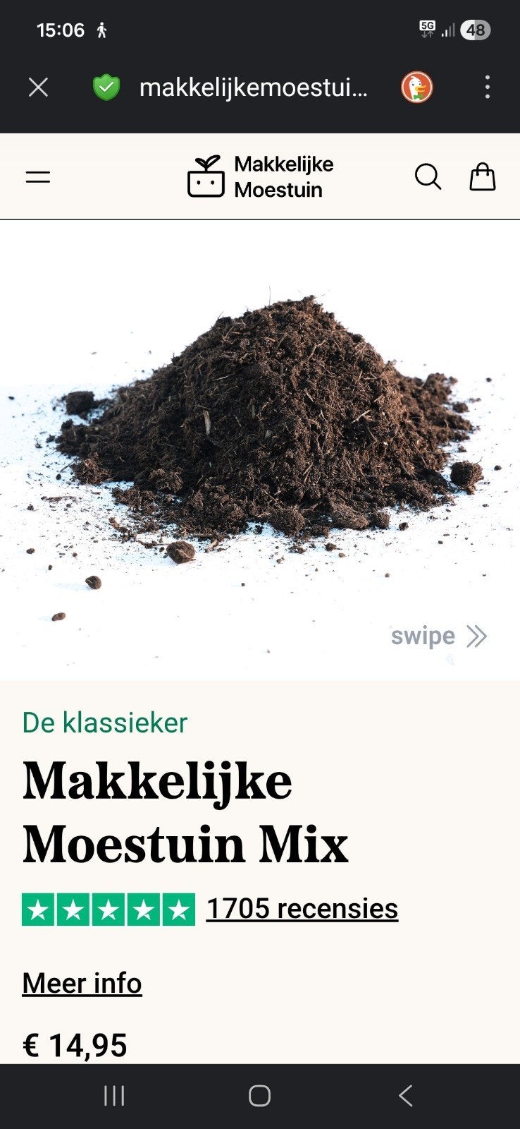 Makkelijke Moestuin Mix - De Klassieker, Ophalen, Tuinaarde