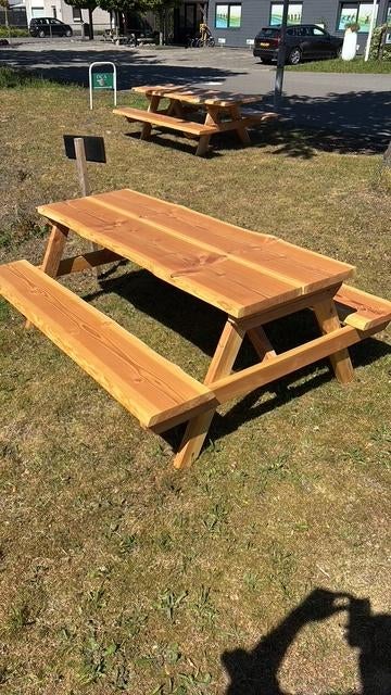 Picknicktafel, Tuin en Terras, Picknicktafels, Nieuw, Rechthoekig, Hout, Ophalen