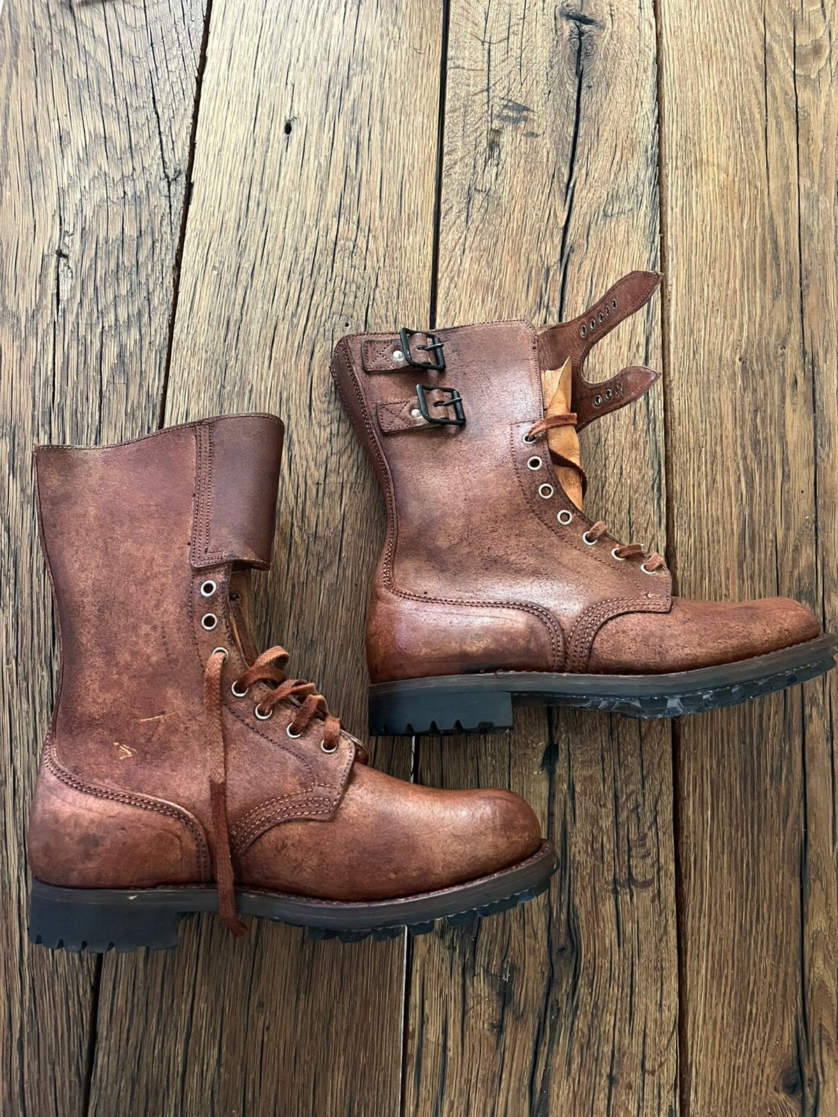 Buckle boots, maat 42 leger kisten jump boots ( repro), Ophalen of Verzenden, Landmacht, Amerika, Kleding of Schoenen