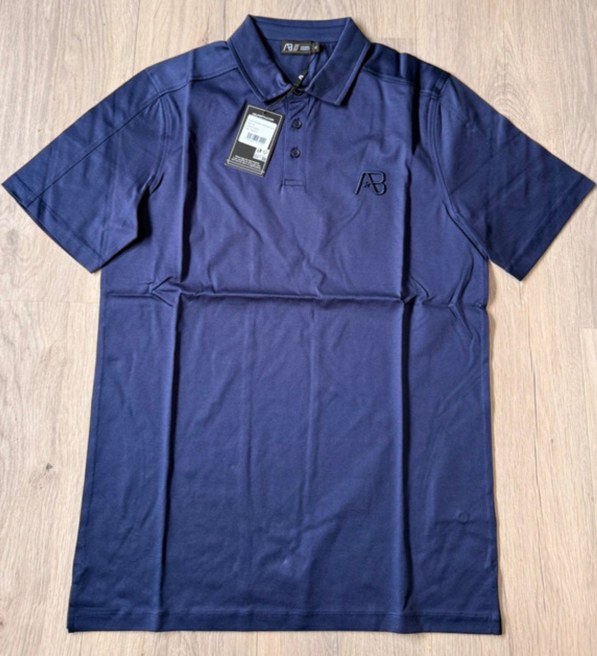 NIEUWE AB Lifestyle Polo Navy Blue Maat Medium, Ophalen of Verzenden, Nieuw, Maat 48/50 (M), Blauw