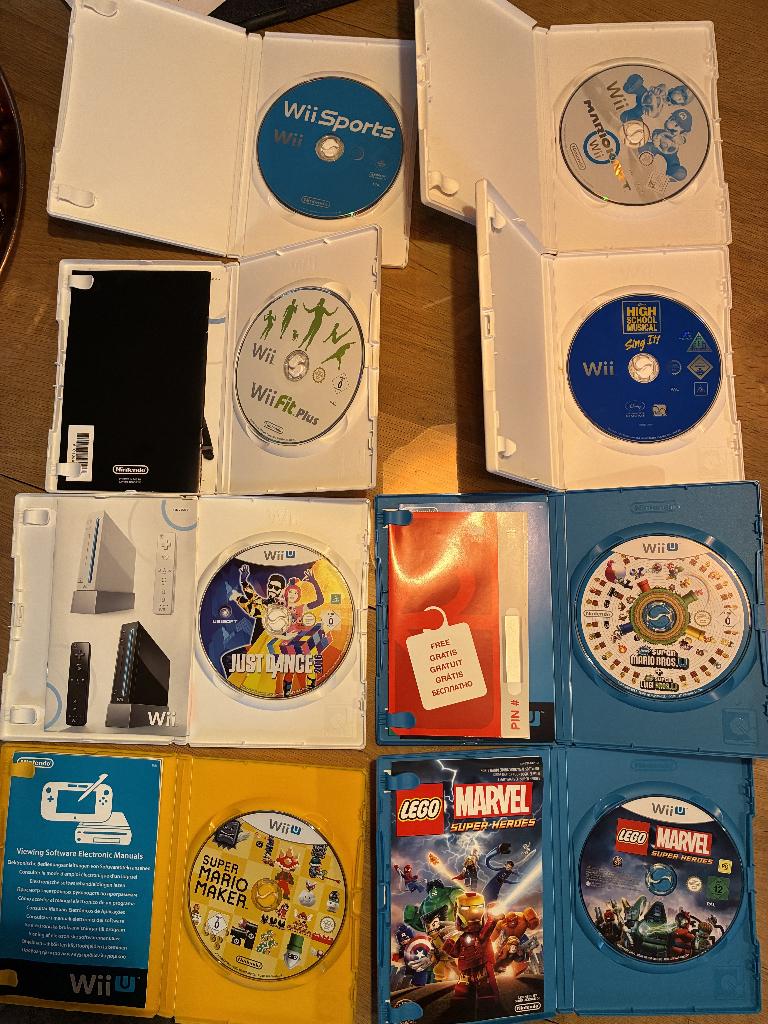 Wii en Wii U games bundel, Overige genres, 1 speler, Ophalen of Verzenden, Zo goed als nieuw