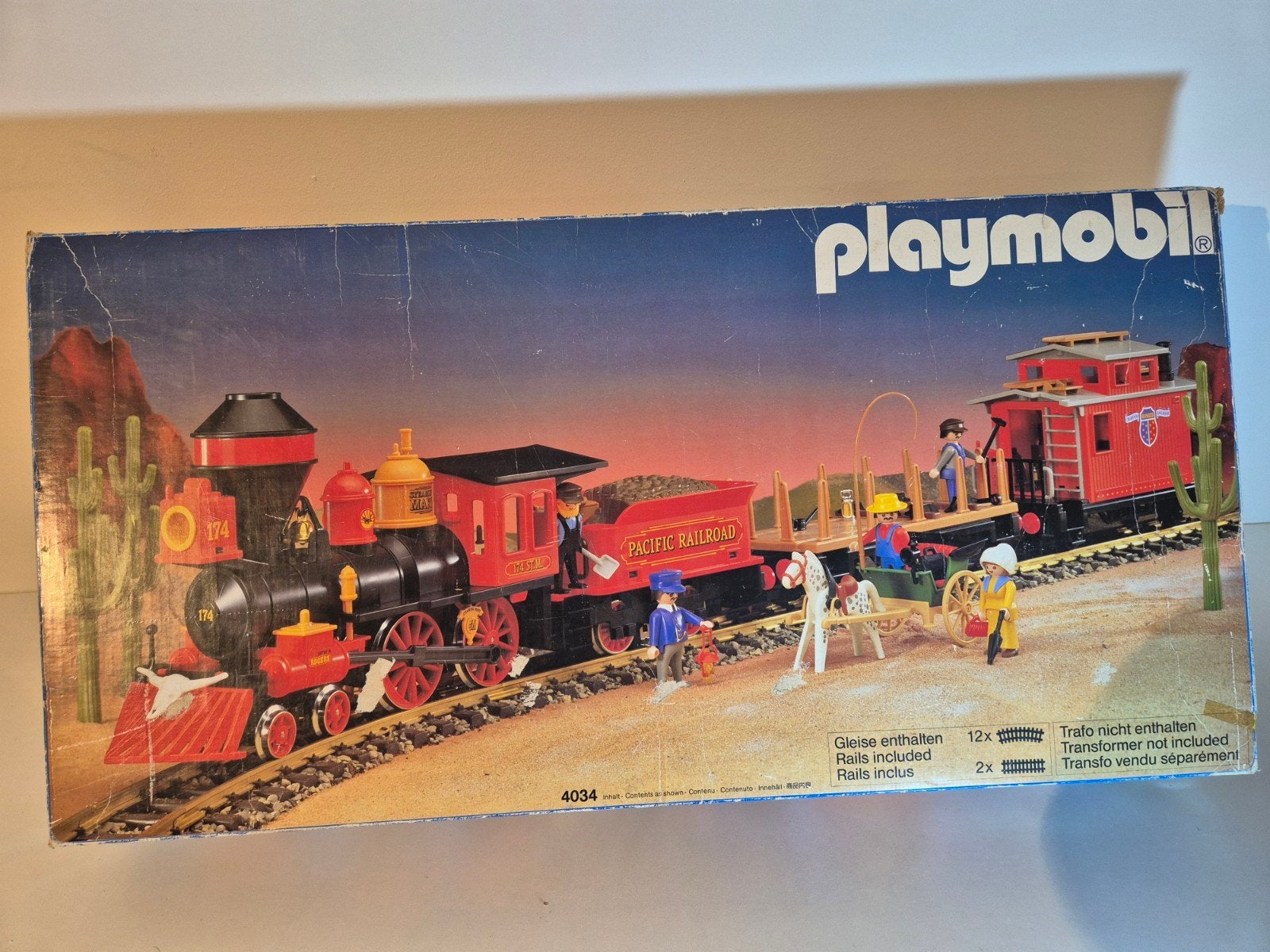 Playmobil Mega Lot Western Trein met Rails en Wissel, Ophalen of Verzenden, Gebruikt