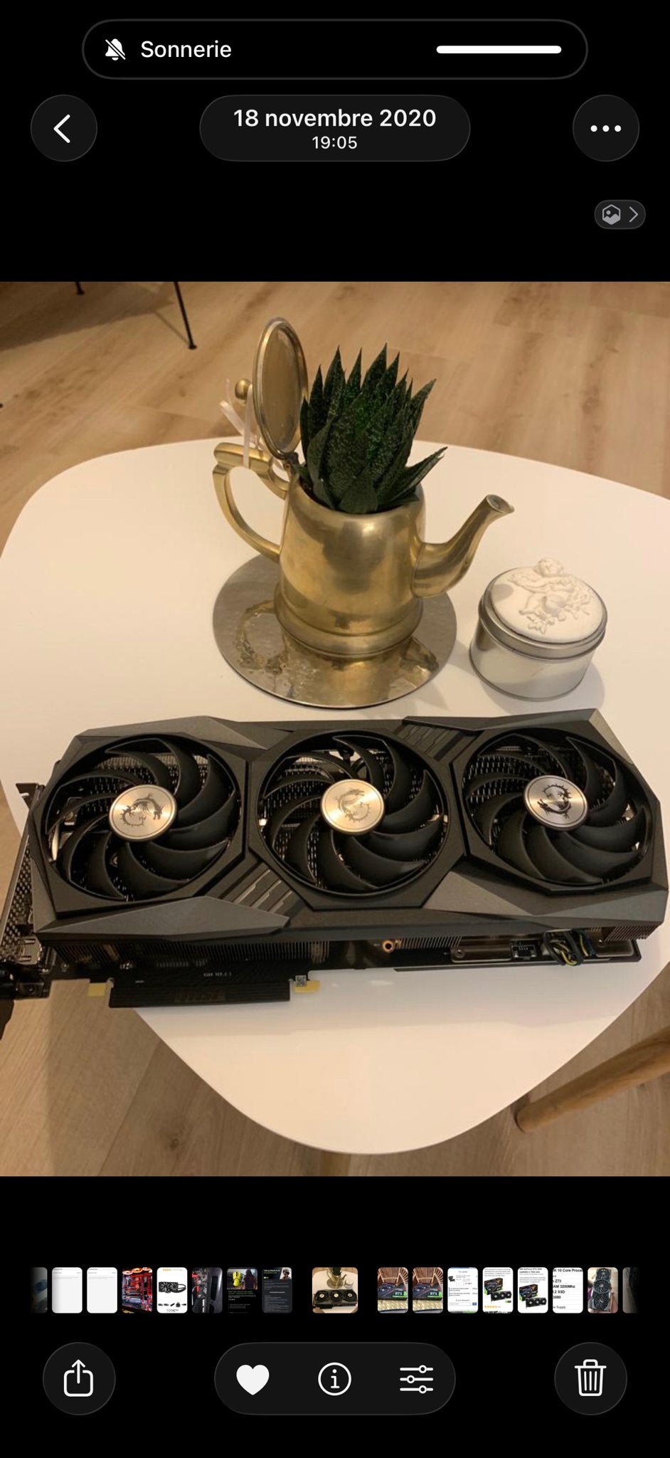 MSI GeForce RTX 3080 Gaming X Trio - Perfecte staat, HDMI, PCI-Express 4, Ophalen of Verzenden, Nvidia