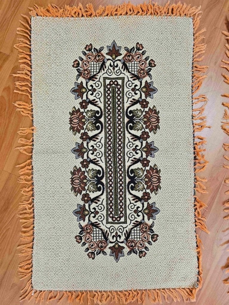 Vintage kussensloop set 75/44, Dekbedovertrek, Oranje, Ophalen of Verzenden, Mon Plaisir 19, Etten-Leur, Netherlands