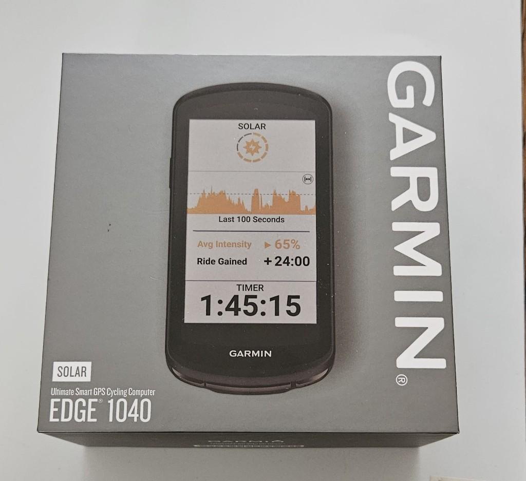 Garmin Edge 1040 Solar + Hartslagmeter Garmin, Fietsen en Brommers, Fietsaccessoires | Fietscomputers, Ophalen of Verzenden, GPS