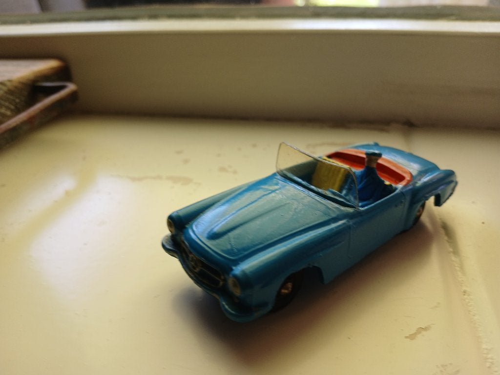 Mercedes 190 SL van Tomte Laerdal vinyl 1/43 handpainted!, Ophalen of Verzenden, Gebruikt, Auto, Overige merken