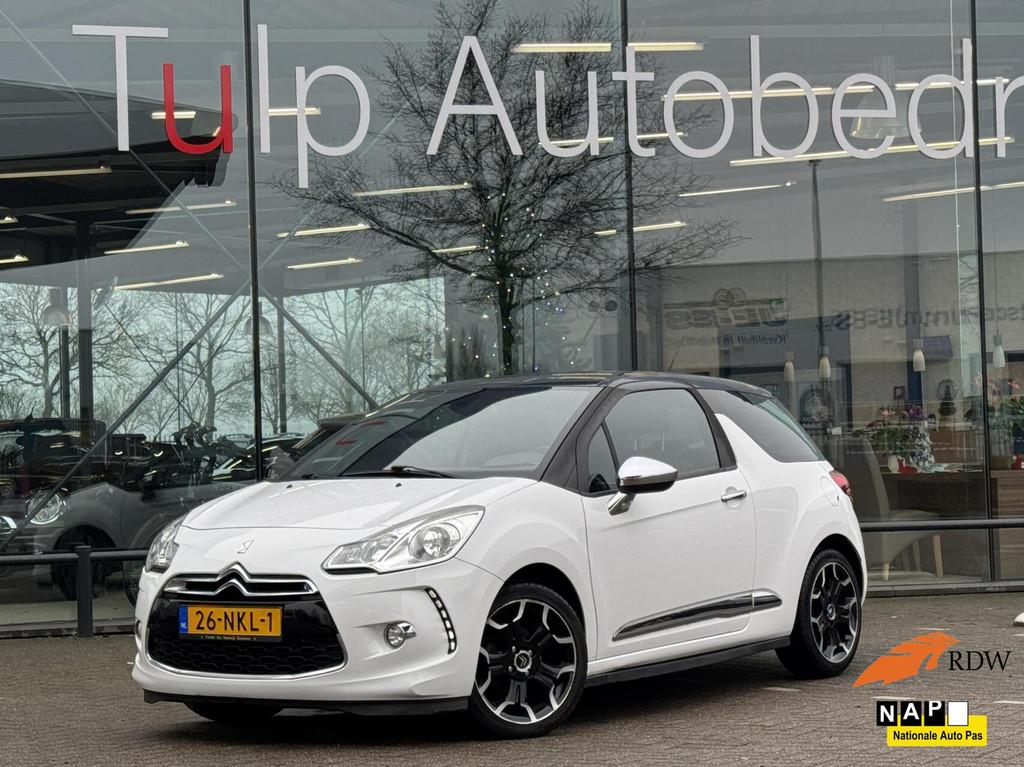 Citroen DS3 1.4 Chic Airco Clima Cruise 17"LMV NAP, Voorwielaandrijving, Euro 5, Stof, Zwart