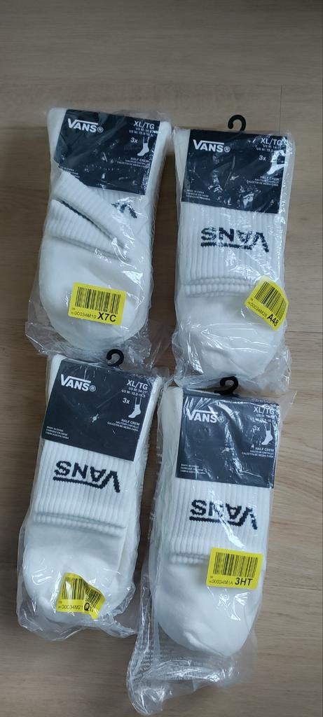 Vans half crew sokken 12x maat XL maat 48/51, Wit, Nieuw, Overige maten, Ophalen of Verzenden