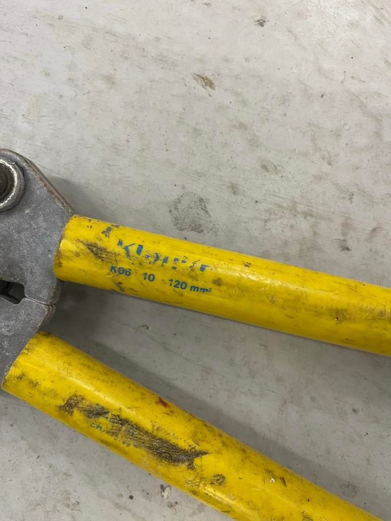 Klauke K06 10-120mm2 krimptang, Doe-het-zelf en Verbouw, Gereedschap | Handgereedschap, Ophalen of Verzenden, Gebruikt