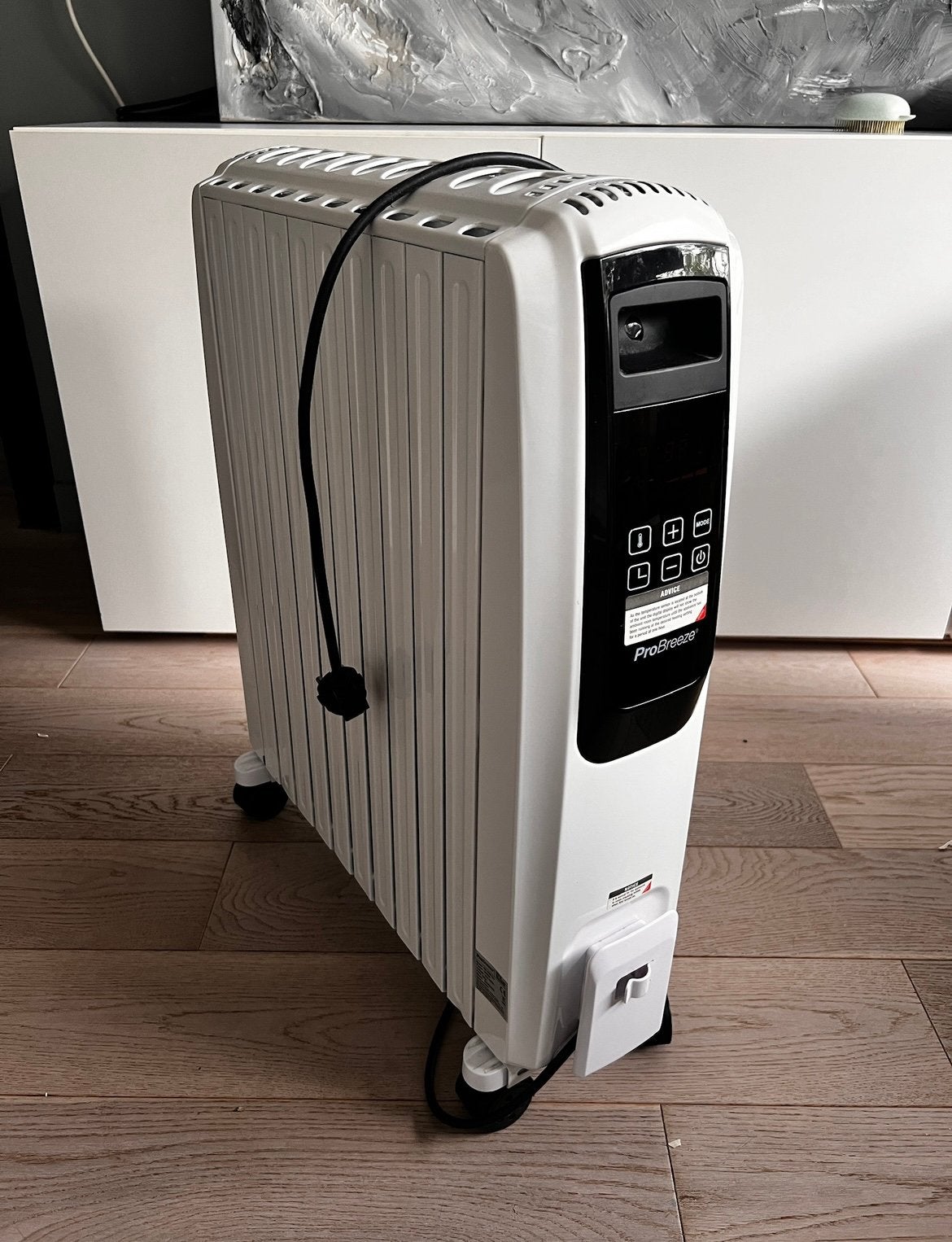 Pro Breeze 2500W Digitale Oliegevulde Radiator, Huis en Inrichting, Kachels, Ophalen, Gebruikt, Elektrisch, Overige soorten