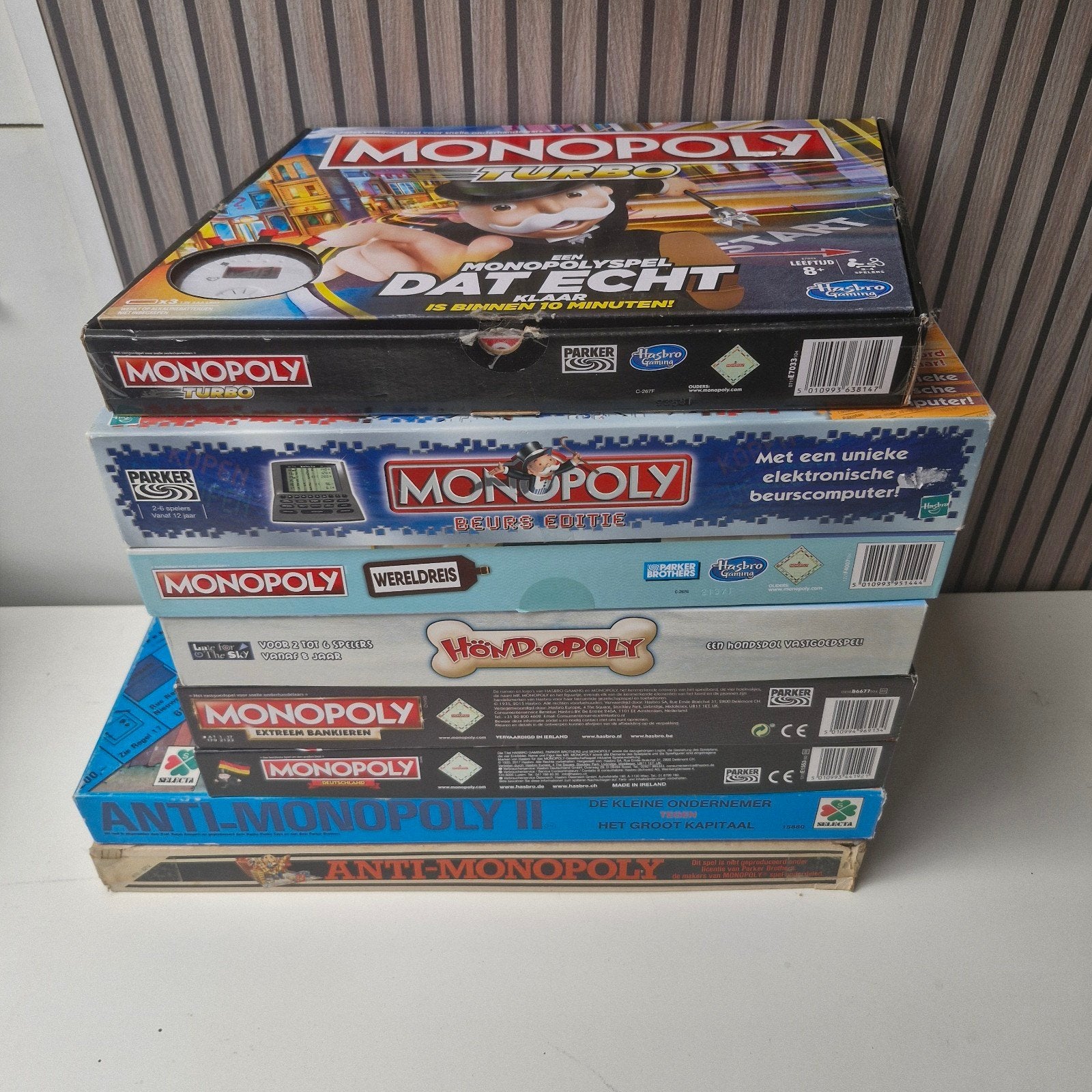 Monopoly Verzameling (ook per stuk), Drie of vier spelers, Ophalen, Gebruikt, Hasbro / Parker