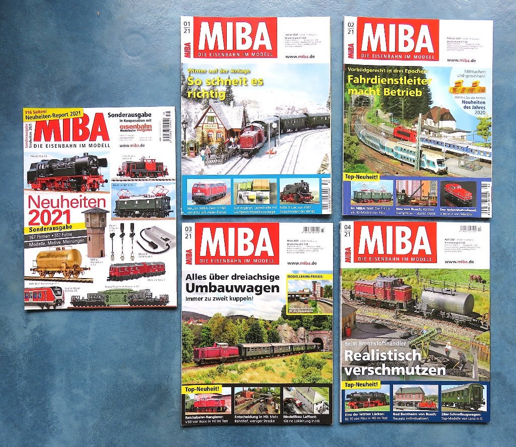 Miba, 5 nummers jaargang 2021, Overige merken, Gebruikt, Gelijkstroom of Wisselstroom, Boek, Tijdschrift of Catalogus