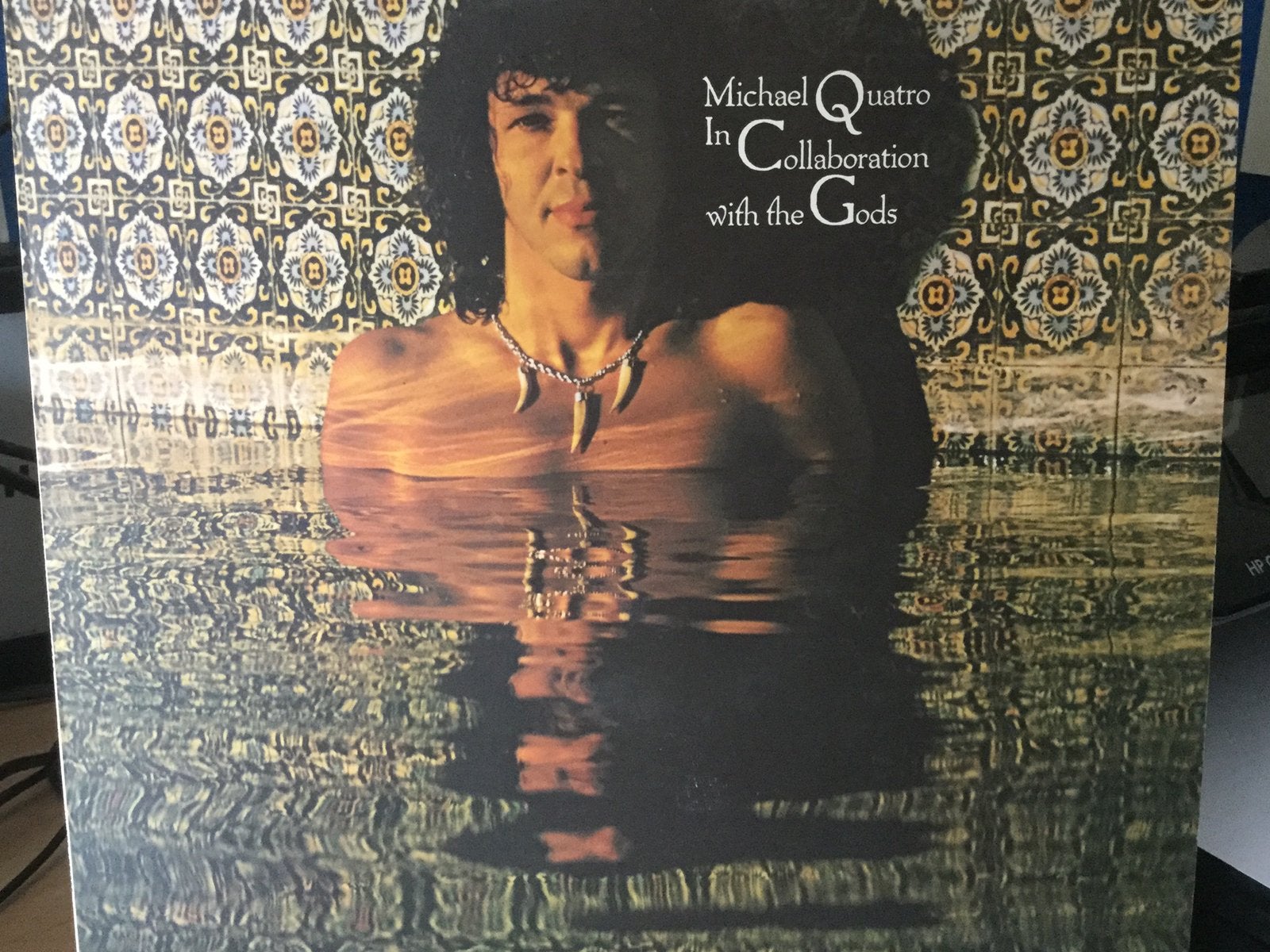 Michael Quatro-In collaboration with the gods. UK press., Cd's en Dvd's, Vinyl | Rock, Ophalen of Verzenden, Gebruikt, 12 inch