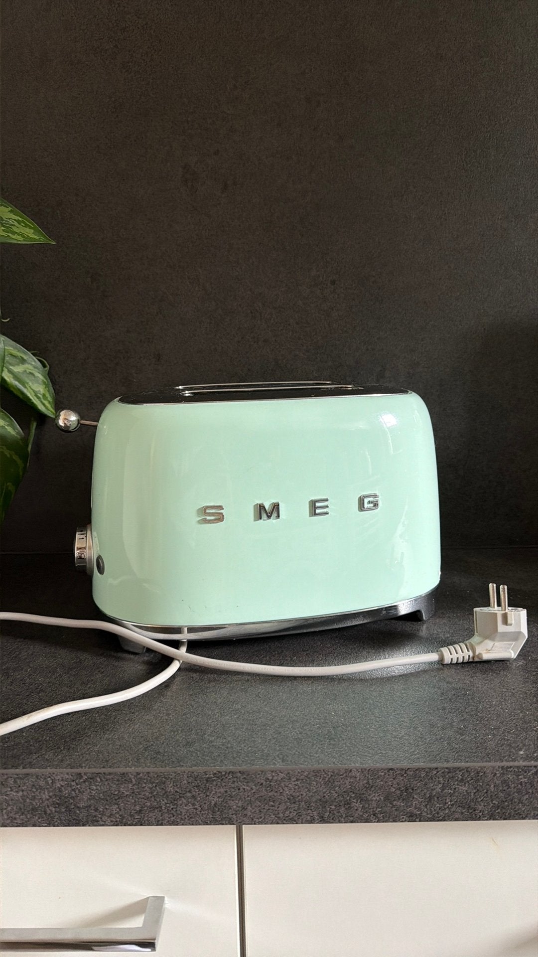 Smeg broodrooster babygroen - retro vibe, gebruikt, Ophalen, Gebruikt
