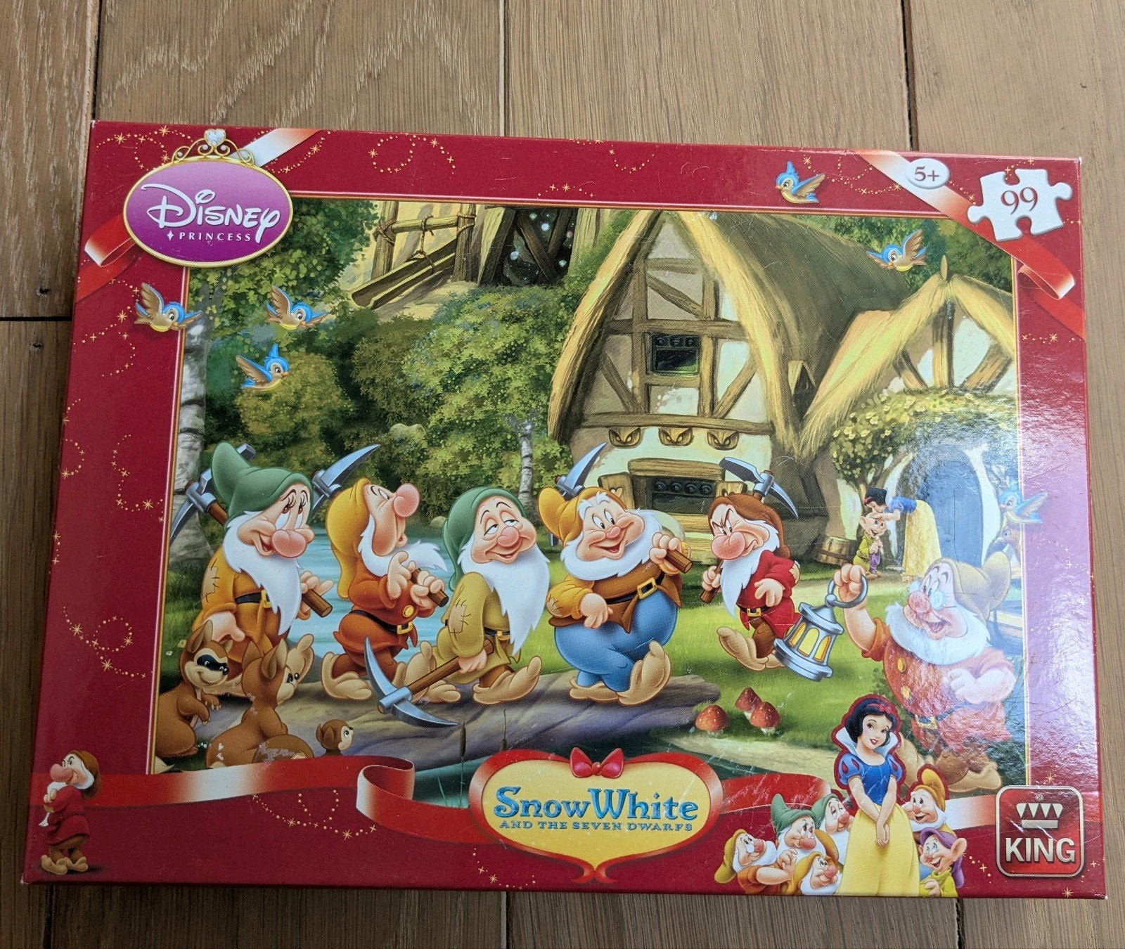 4 Disney puzzels 99 stukjes, Ophalen of Verzenden, Meer dan 50 stukjes, 6 jaar of ouder