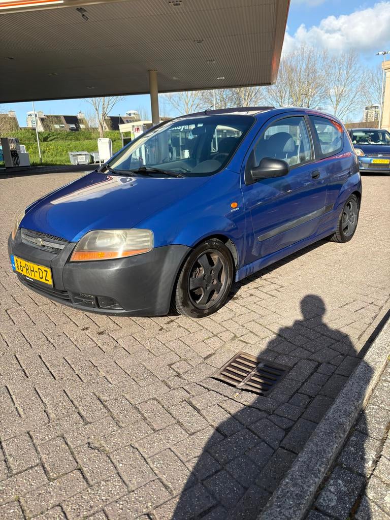 Chevrolet Kalos 1.4 16V 3D 2005 Blauw, Voorwielaandrijving, 40 €/maand, 4 cilinders, 93 pk
