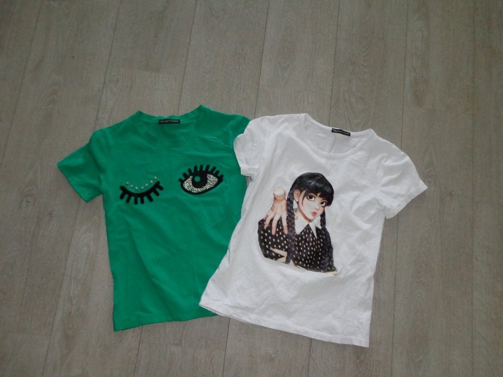 2 leuke meisjest-shirts van Squared & Cubed, maat 152, Ophalen of Verzenden, Zo goed als nieuw, Meisje, Shirt of Longsleeve